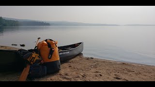 Solo backcountry canoe trip to Cedar Catfish Burntroot Lakes in Algonquin Park August 2023 [upl. by Asaert364]