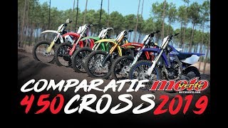 Comparatif 450 cross 2019 © Motovertecom [upl. by Lerad643]