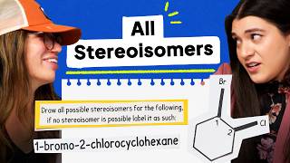 Drawing All Possible Stereoisomers For 1bromo2chlorocyclohexane [upl. by Nylireg]