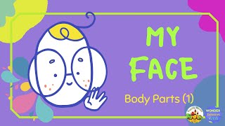 Body Parts 1  MY FACE  vocabulary function activity [upl. by Laikeze]