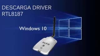 DRIVER RTL8187 ALFA USB WINDOWS 7810 [upl. by Ayotyal]