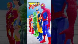 SUPER HEROES  CHRISTMAS DOMINO EFFECT THE AMAZING  Marvel Toys shorts funny [upl. by Yesdnik]