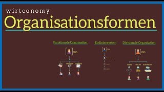 Organisationsformen  einfach erklärt  Vor und Nachteile  Beispiel  wirtconomy [upl. by Adham]