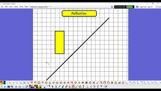 Reflection in diagonal line [upl. by Gnourt]