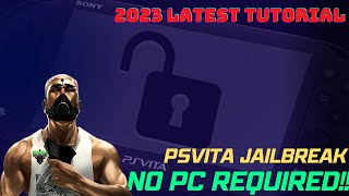 JAILBREAK THE PSVITA without Computer 2023 [upl. by Anawt]