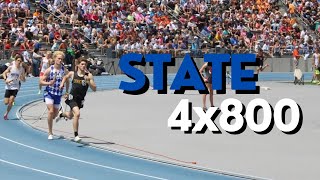 Iowa State Track and Field 3A 4x800 [upl. by Ahsemaj]