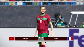 Morocco vs France friendly match Ep 2 FL25 [upl. by Kruter]