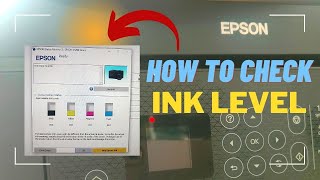 HOW TO CHECK INK LEVEL OF PRINTER  EPSON L5290 [upl. by Cord]