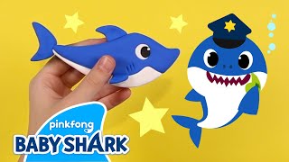 Clay Daddy Shark and Police Shark Song  Baby Shark Clay and Song  Baby Shark Official [upl. by Latoye]