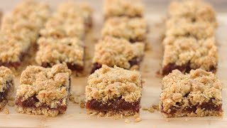 Date Oatmeal Squares Recipe  How to Make Date Squares [upl. by Robyn]