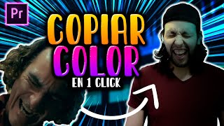 Como copiar el color de una escena en un solo click Color Match En Adobe Premier pro 2020 [upl. by Jdavie978]