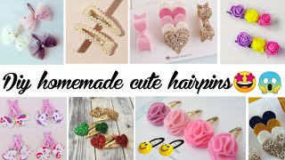 Hair Accessories Making at Home  DIY Hair Accessories  DIY Hair Clips and HairpinsHair Accessories [upl. by Nosoj279]