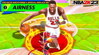 Secret Replica MJ quotHis Airnessquot Build The Best Dunking Build on NBA 2K23 [upl. by Daveda]