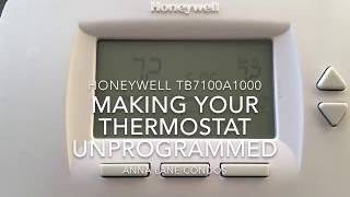 Deprogramming Your Thermostat Manual Mode [upl. by Nick348]