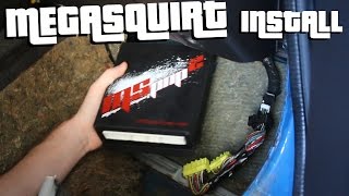 TURBO INSTALL PART 1  MegaSquirt ECU amp Other Electronics [upl. by Hareenum]