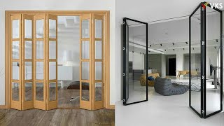 Folding Door Design Ideas  BiFold Door Design  Sliding Folding Door  PVC Folding Partition Door [upl. by Gnay]