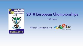 Mia Blichfeldt vs Yvonne Li WS QF  European Cships 2018 [upl. by Eiclehc]