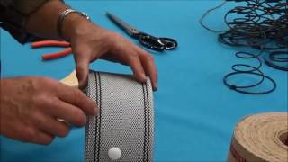 Upholstery Basics Using Webbing in Upholstery Part I Overview [upl. by Hpejsoj369]