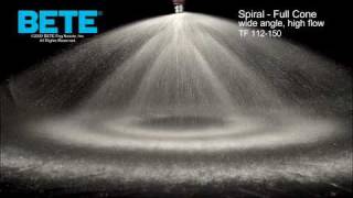 Full Cone Spiral Spray Nozzles BETE TF 112150 [upl. by Candless441]