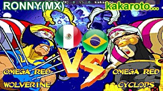 Marvel Super Heroes Vs Street Fighter  RONNYMX vs kakaroto [upl. by Priestley]