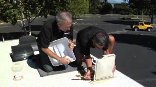 Replace an RV Roof Vent Cover [upl. by Elaen]