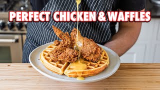 Perfect Homemade Chicken and Waffles 2 ways [upl. by Yurik]