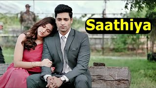 Saathiya LYRICS  Major  Adivi Sesh amp Saiee M Manjrekar  Javed Ali  Sricharan Pakala  Ritesh R [upl. by Anaujal]