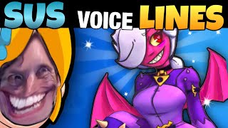 BrawlStars Voice Lines But They’re SUS [upl. by Anhej]