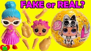 Opening FAKE or REAL LOL Surprise Confetti Pop Series 3 Wave 2 [upl. by Ardekan]