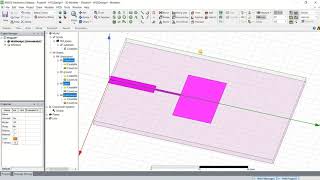 RECTANGULAR EDGE FEED ANTENNA DESIGN USING HFSS  PART1 [upl. by Garris]