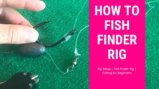 Rig Setup  Fish Finder Rig  Fishing for Beginners [upl. by Xymenes]