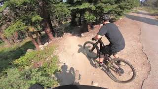 Martis Peak  a slabby rocky Tahoe downhill trail [upl. by Elocel987]