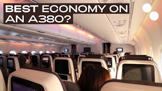 QATAR AIRWAYS A380800 ECONOMY CLASS QR041 PARIS  DOHA [upl. by Calypso]