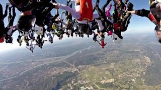 Parachutisme entraînement à Nancy pour le record de France de freefly [upl. by Granese]