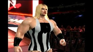 Female wrestling bodybuilder muscular Samantha Jones entrance at the Amazon Club [upl. by Aehsal865]