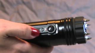 ZAP Light Extreme Stun Gun  Flashlight  1 Million Volts with Spike Electrodes [upl. by Chobot]