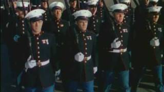 US Marines on Parade in Dress Blues [upl. by Leugar]