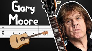 Parisienne Walkways  Gary Moore Guitar Tabs Guitar Tutorial Guitar Lesson [upl. by Hooke85]