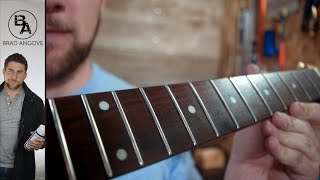 Fret Crowning and Polishing  How to Make your Guitar Play Better [upl. by Alleirbag]