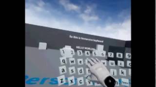 Immersive VR Keyboard procedural [upl. by Nyrehtac]