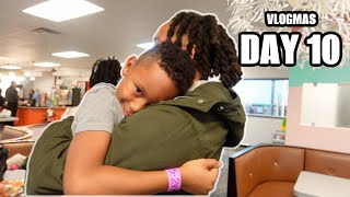 SURPRISING JOSHS FAMILY  VLOGMAS DAY 10 [upl. by Dido]