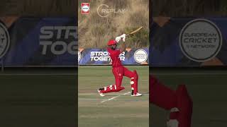 WHAT A CATCH 🤯 Rohit Singh takes an absolute screamer at covers 💥EuropeanCricket ECC24 [upl. by Maxwell]