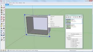 SketchUp Section Planes Cut View and Scenes [upl. by Decker]