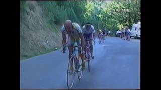 Tour de France 98 De Zan quotEccolo là si è tolto la bandana Pantaniquot [upl. by Tara]