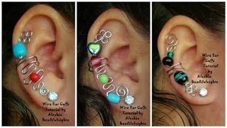 Wire Ear Cuffs Tutorial [upl. by Zaid]