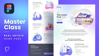 Masterclass  Make a Real Estate home page  Figma tutorial in hindi figma uxdesign webdesign [upl. by Ynattir283]