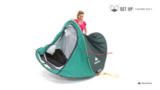 Easy SetUp Tent 2Seconds by Decathlon [upl. by Nirrol]