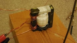 Homade High Voltage Transformer MK3 Works [upl. by Nyleuqcaj]