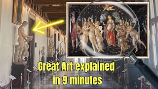 Allegory of Spring by Botticelli  Uffizi Gallery  Great Art explained [upl. by Alice]