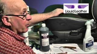 Liquid Leather Part Ten Repairing Tear on Car Leather Seat [upl. by Nonregla]